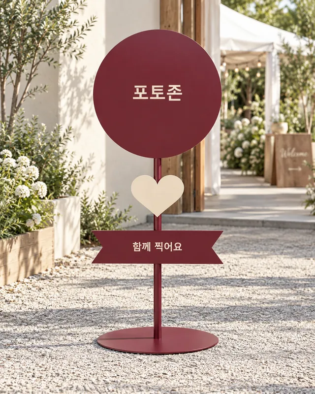 포토존·이벤트 입간판 디자인 시안