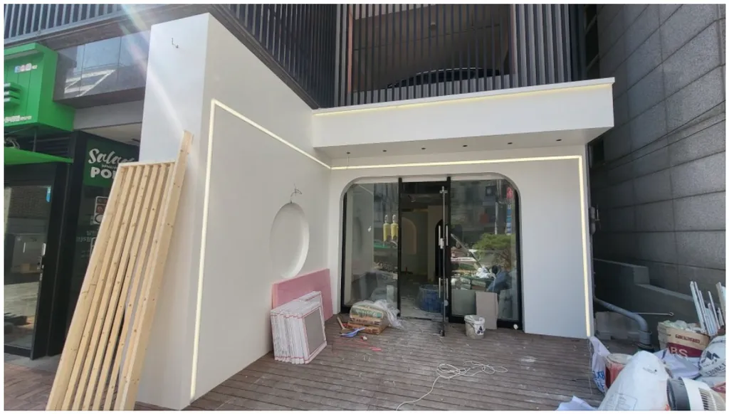 상가 파사드형 갈바 금속간판 사진 1